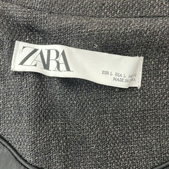 ZARA RUSTIC LINEN BLEND COAT - LIMITED EDITION - Picture 10 of 10